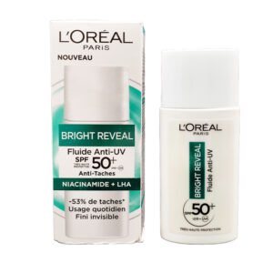 L'OREAL BRIGHT REVEAL FLUID ANTI-UV ANTI TACHE  SPF 50+