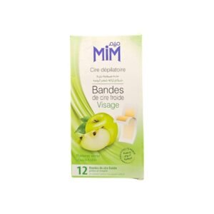 MIM BANDES CIRE VISAGE POMME VERTE 12U