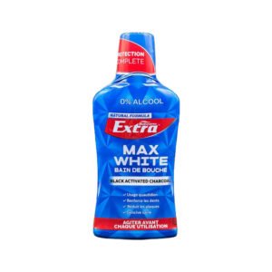 EXTRA BAIN BOUCHE MAX WHITE BLACK CHARCOAL 500ML *BLEU*