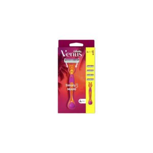 GILLETTE VENUS RASOIR SIMPLY 3 MIAMI BRAS + 4 RECHARGE