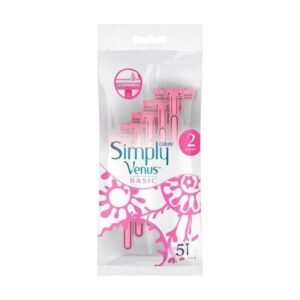 GILLETTE SIMPLY VENUS BASIC 2 LAMMES 5PCS
