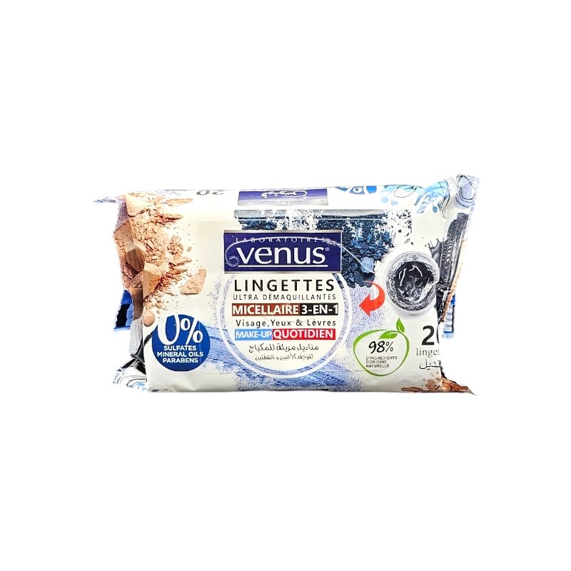VENUS LINGETTES MICELLAIRE 20U