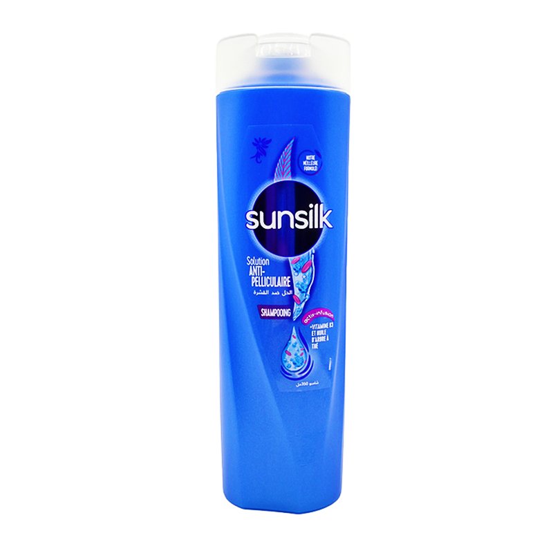 SUNSILK SHP SOLUTION ANTI PELLICULAIRE 350ML *BLEU*