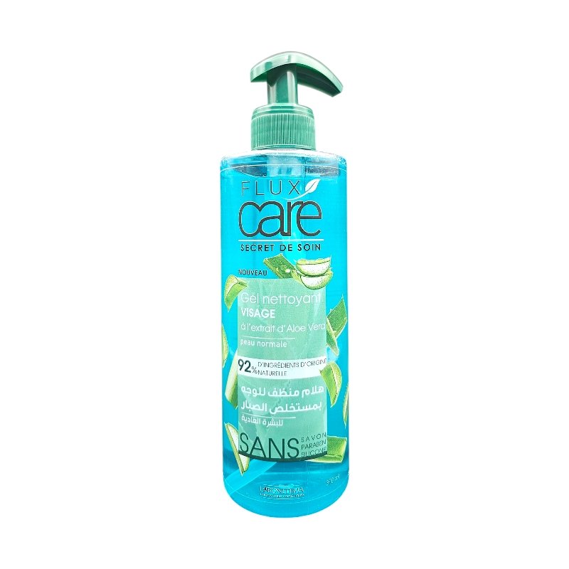 FLUX CARE GEL NETTOYANT VISAGE ALOE VERA 390ML