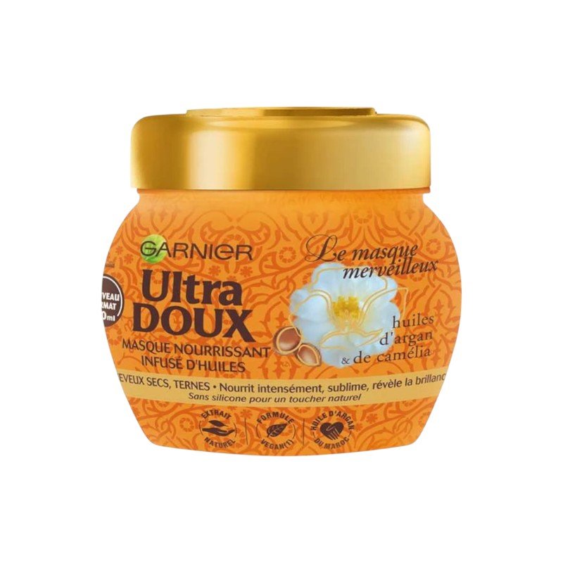 GARNIER ULTRA DOUX MASQUE CHEV ARGAN CAMELIA 300ML
