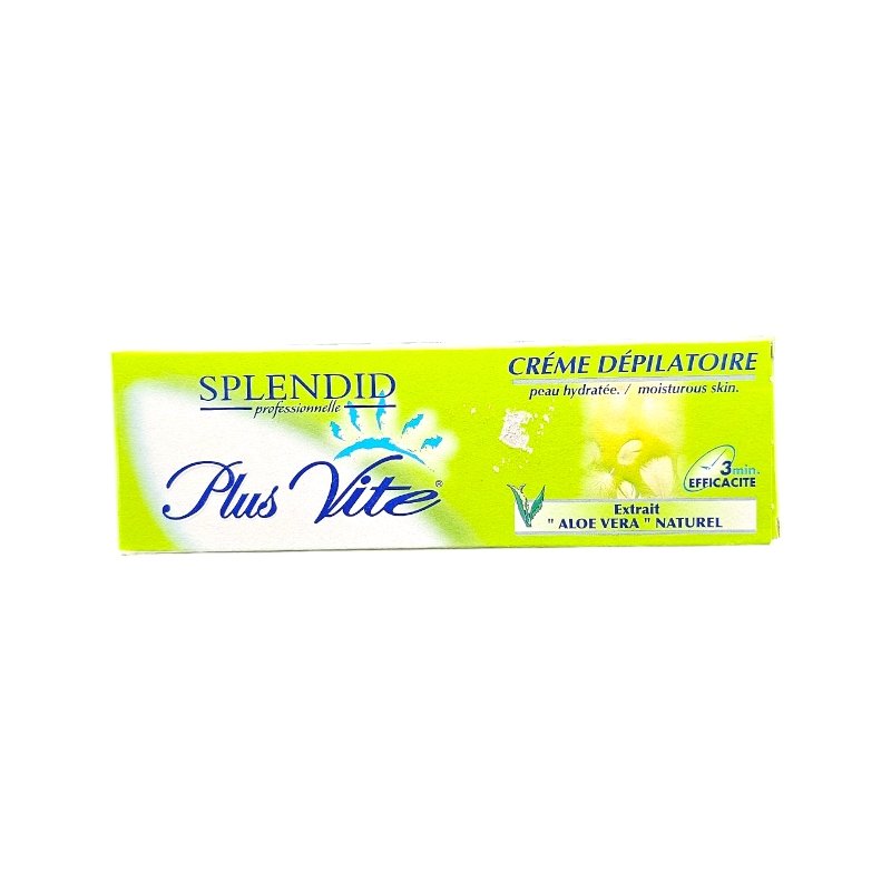 SPLENDID PLUS VITE CREME DEPILATOIRE ALOE VERA 100ML *VERT*