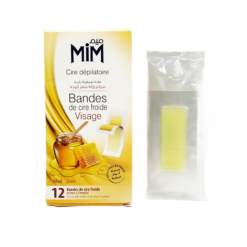 MIM BANDES CIRE VISAGE MIEL 12U