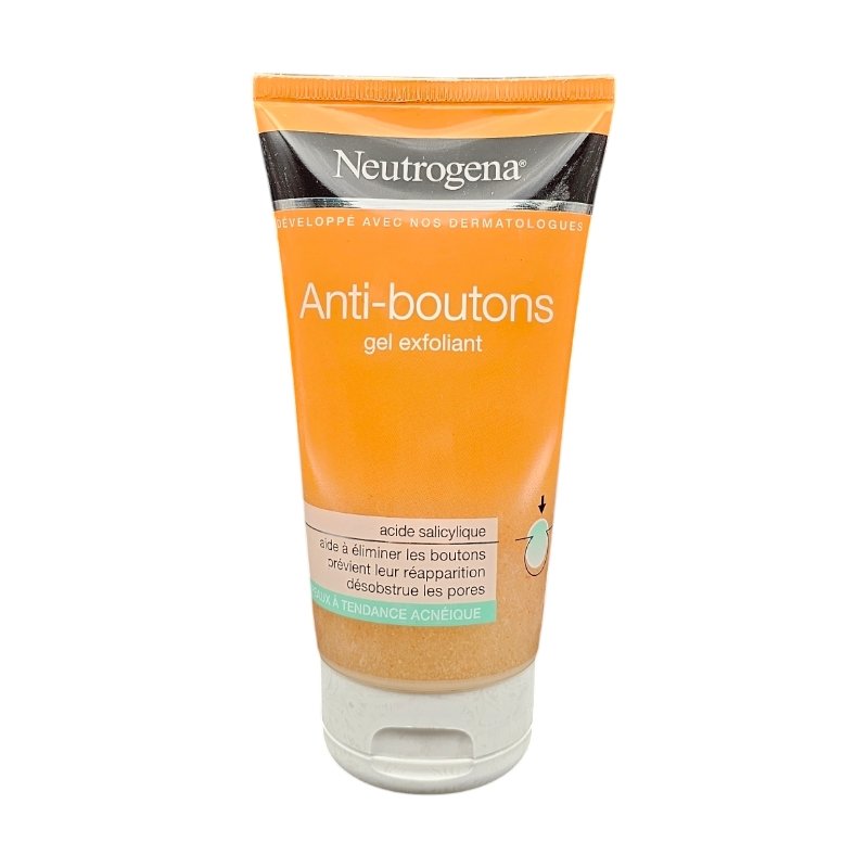NEUTROGENA GEL EXFOLIANT ANTI-BOUTONS 150ML *TUBE ORANGE*
