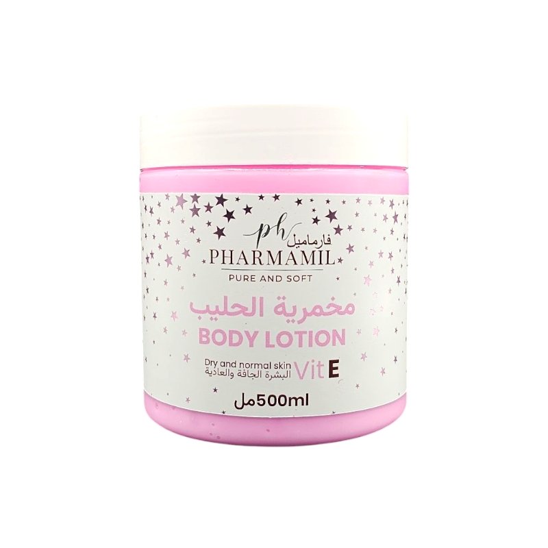 PHARMAMIL BODY LOTION VIT E 500ML *ROSE*