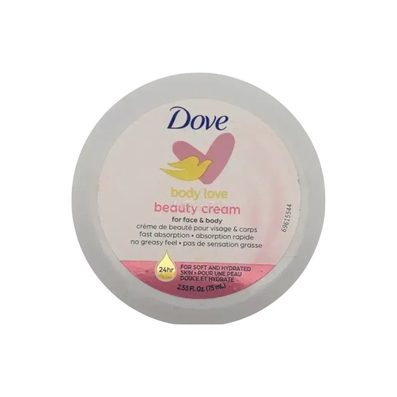 DOVE BODY LOVE BEAUTY CREME VISAGE & CORP 75ML *ROSE*