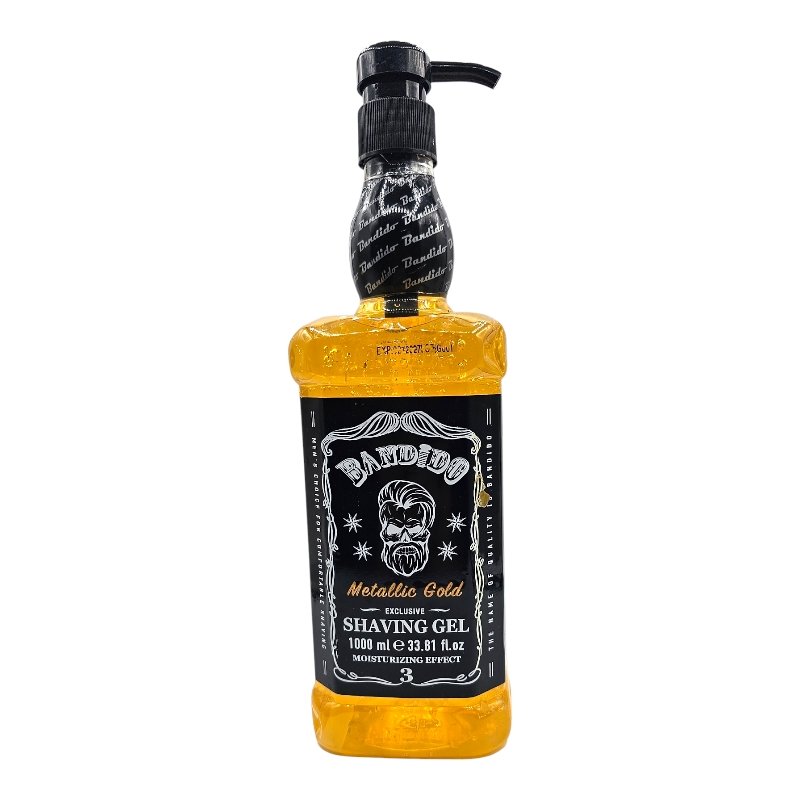 BANDIDO SHAVING GEL METALIC GOLD 1000ML
