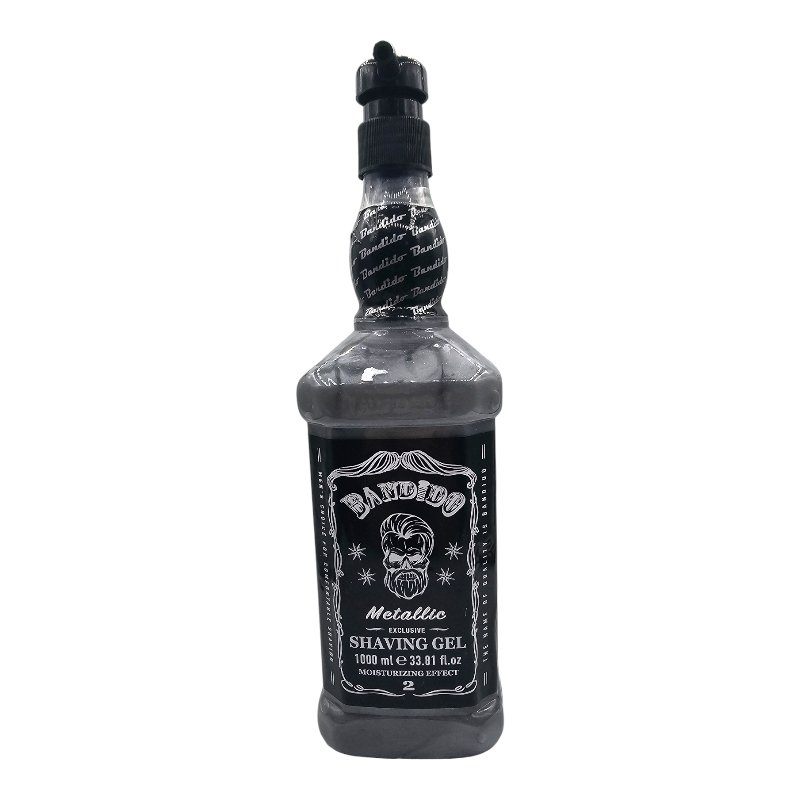 BANDIDO SHAVING GEL METALLIC GRIS 1000ML