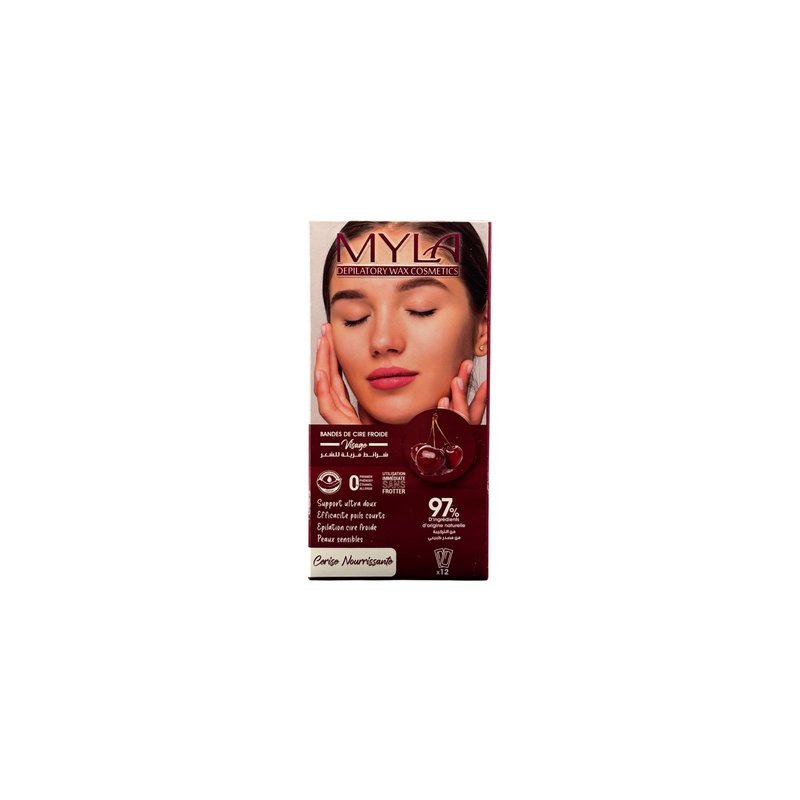 MYLA BANDE CIRE VISAGE CERISE 12U