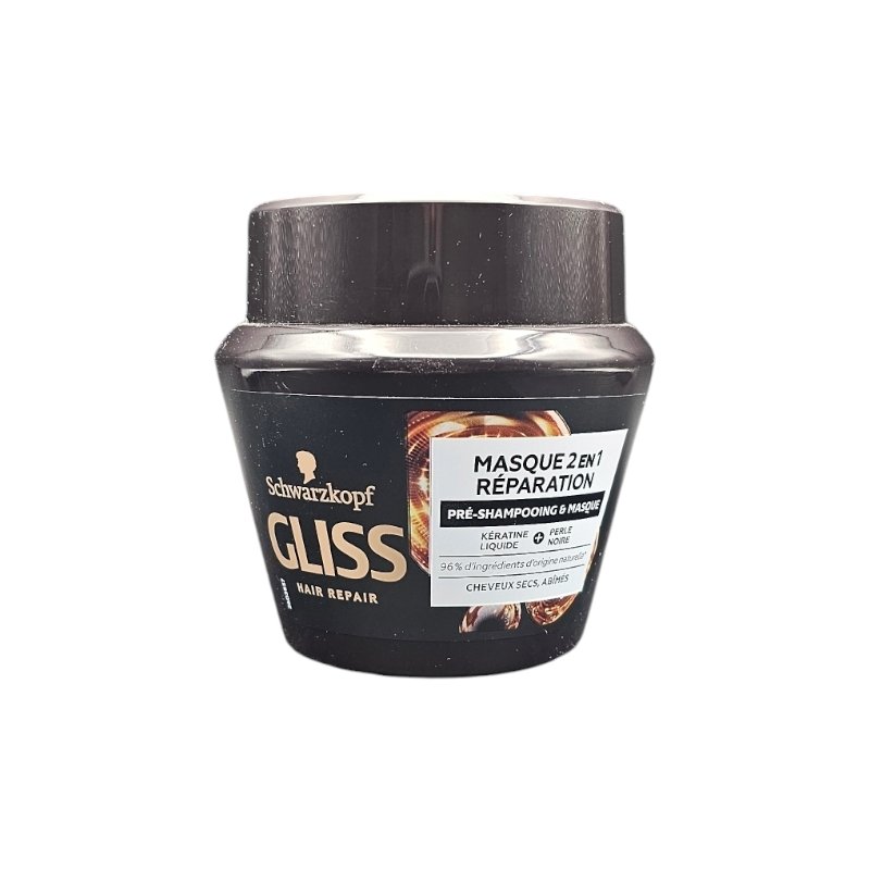 GLISS MASQUE 2EN1 REPARATION *NOIR* 300ML