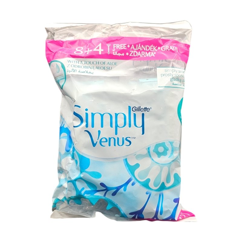 GILETTE SIMPLY VENUS RASOIRS 2LAMMES 12PCS