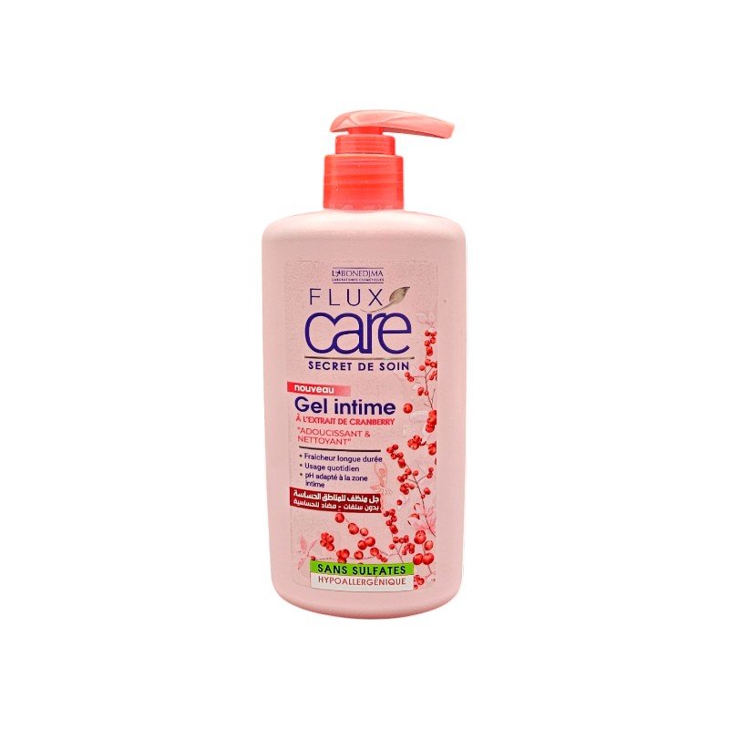 FLUX CARE GEL INTIME CRANBERRY 245ML *ROUGE*