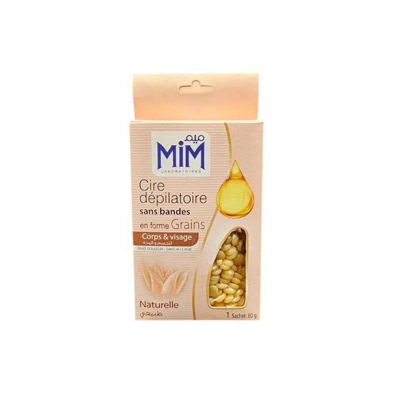 MIM CIRE DEPILATOIRE GRAINS NATURELLE 80G