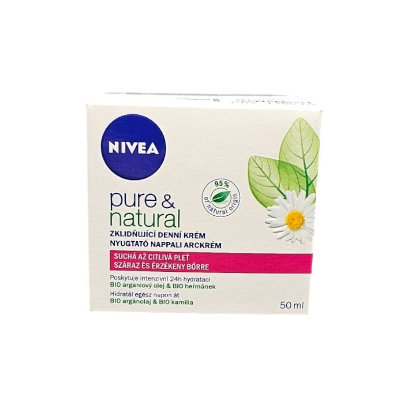 NIVEA PURE NATURAL CREME JOUR APAISANTE 50ML