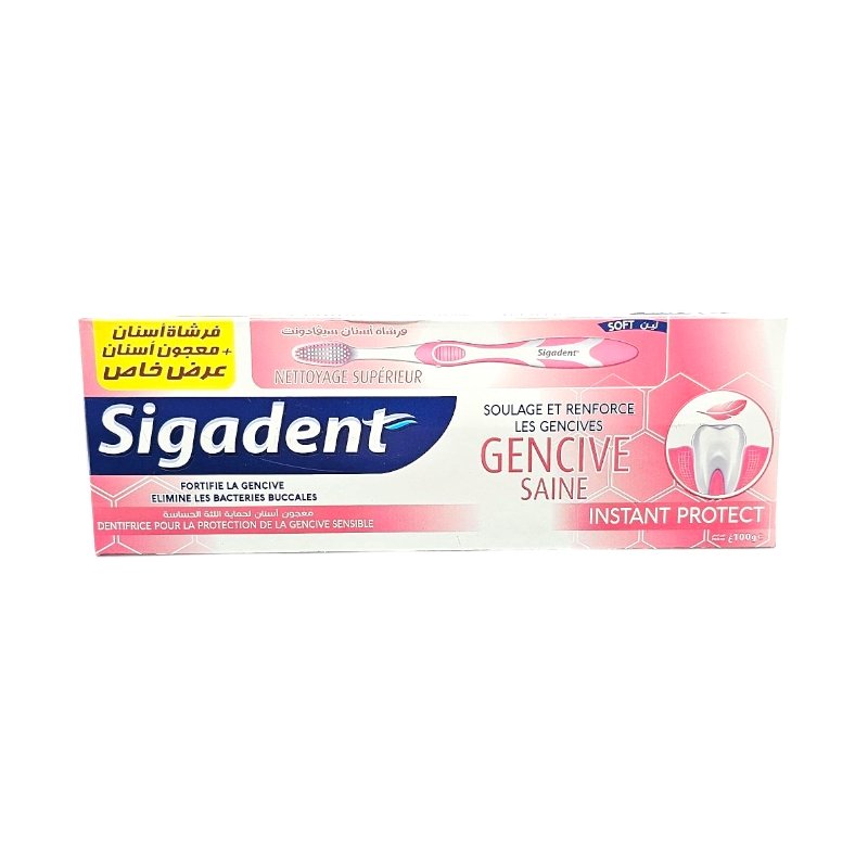 SIGADENT PACK DENTIFRICE + BAD GENCIVE SAINE 100G