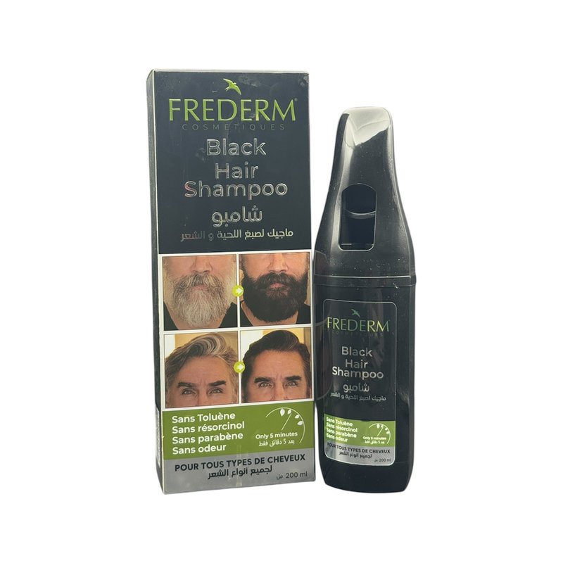FREDERM SHP BLACK HAIR 200ML