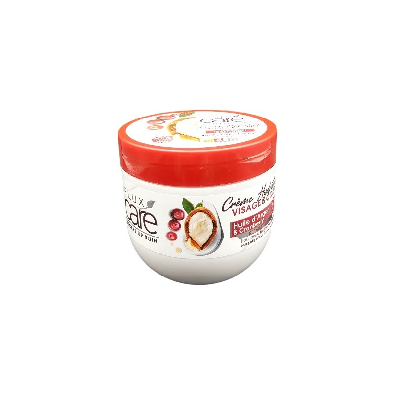 FLUX CARE CREME HYDRATANTE ARGAN & CRANBERRY 370ML *POT*