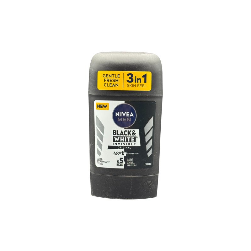 NIVEA MEN STICK SV B&W INVISIBLE ORIGINAL 50ML