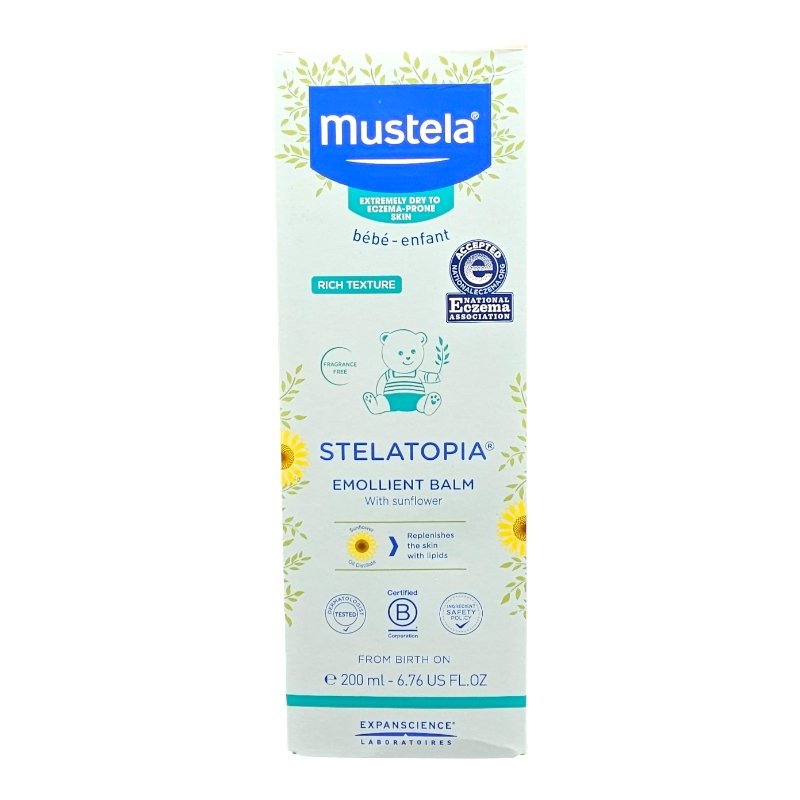MUSTELA STELATOPIA EMOLLIENT BALM ECZEMA 200ML *BLEU*