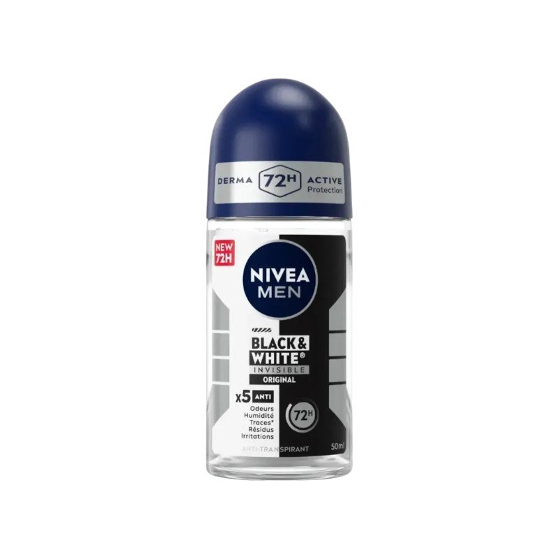 NIVEA MEN STICK ROLL B&W INVISIBLE 50ML