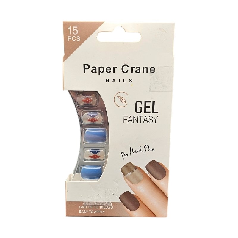 PAPER CRANE GEL FANTASY FAUX ONGLES 15PCS