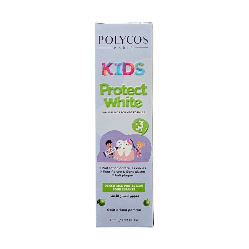 POLYCOS DENTIFRICE KIDS PROTECT WHITE POMME 75ML