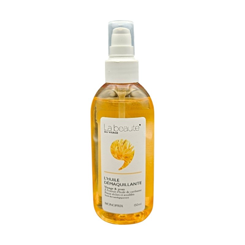 MONOPRIX LA BEAUTE DU VISAGE HUIL DEMAQUILLANTE VISAGE & YEUX 150ML