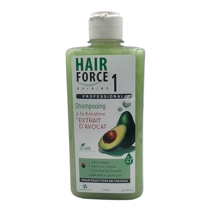 HAIR FORCE 1 SHP KERATINE AVOCAT 400ML