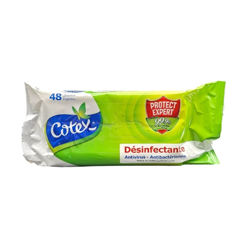 COTEX LINGETTES DESINFECTANTE 48U