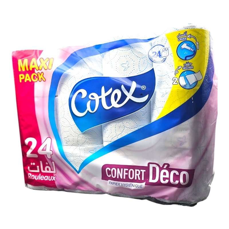 COTEX PAPIER HYG CONFORT DECO 24R