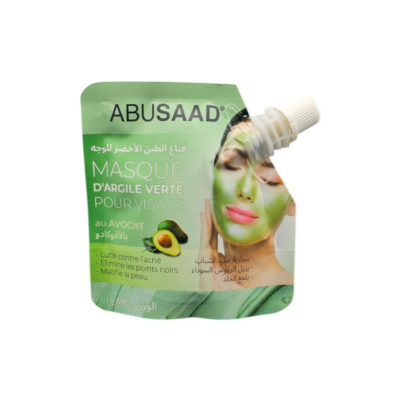 ABUSAAD MASQUE ARGILE VERTE VISAGE AVOCA 100G