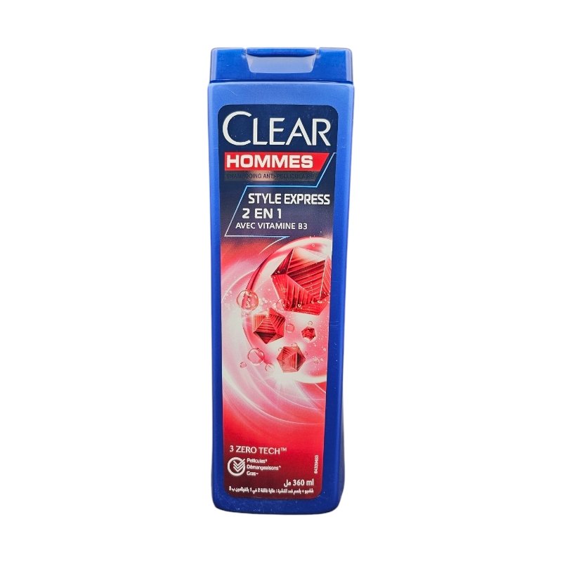 CLEAR HOMME SHP ANTI-P 2EN1 STYLE EXPRESS VIT-B3 360ML