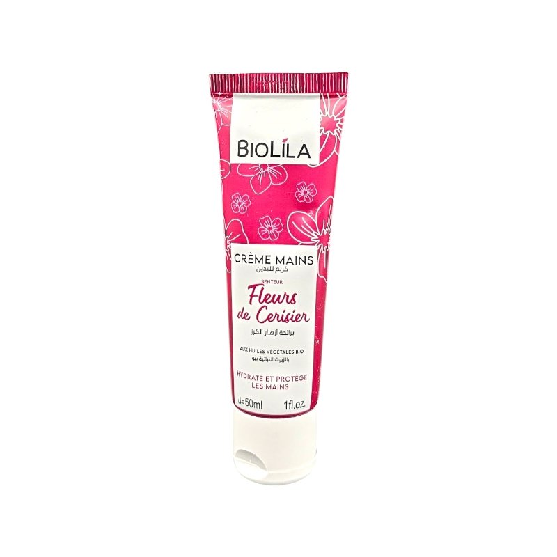 BIOLILA CREME MAINS FLEURS CERISIER 50ML *VIOLET*