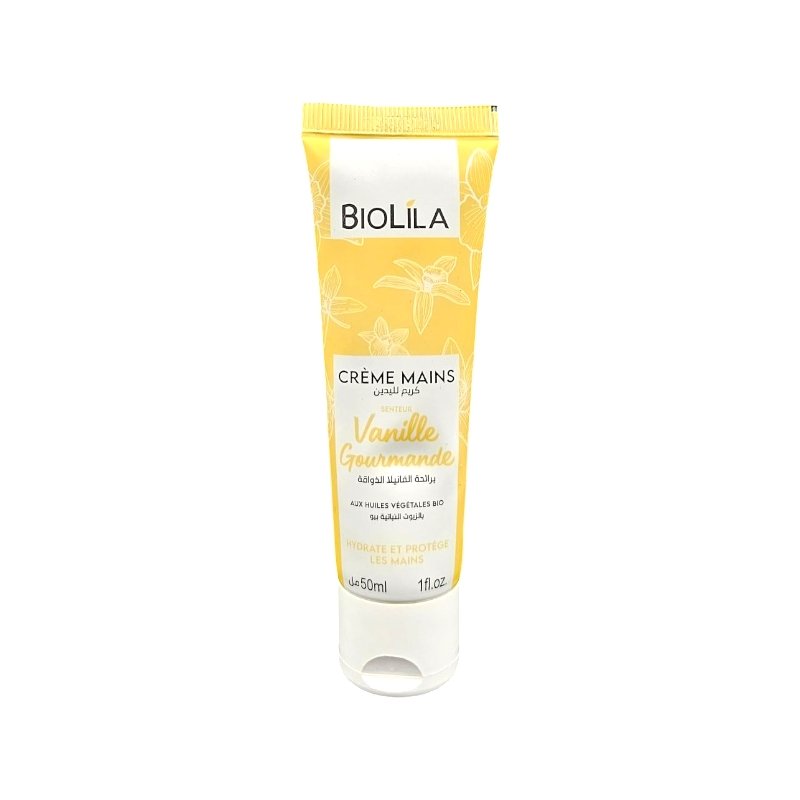 BIOLILA CREME MAINS VANILLE GOURMANDE 50ML *JAUNE*