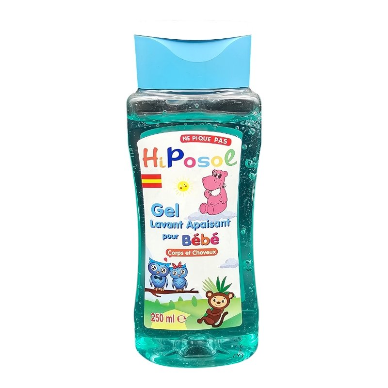 HIPOSOL GEL LAVANT BEBE CORPS & CHEV 250ML *BLEU*
