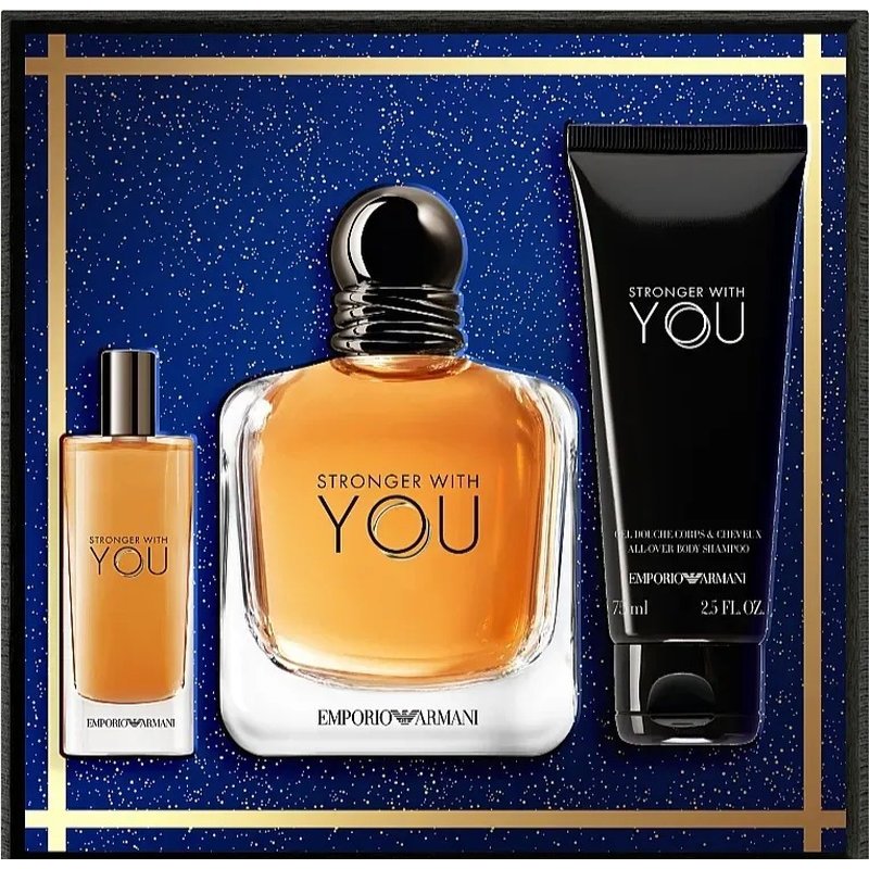 EMPORIO ARMANI STRONGER WITH YOU COFFRET 3 PCS EDT 100ML