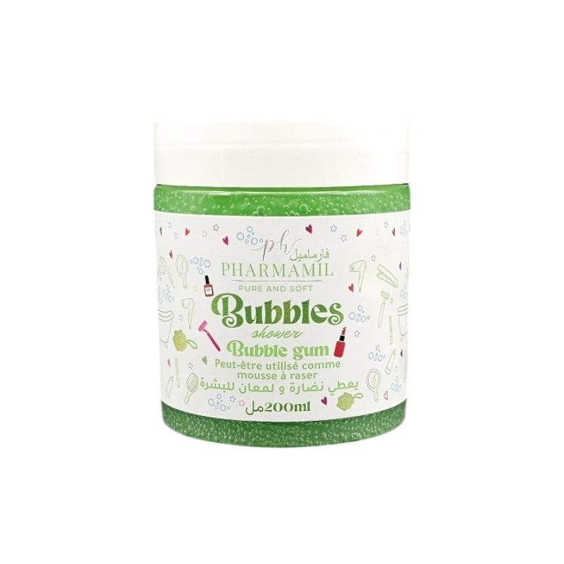PHARMAMIL BUBBLES BUBBLE GUM 200 ML *VERT*
