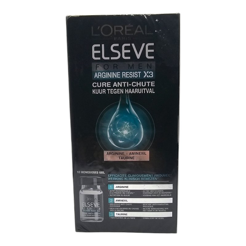 L'OREAL ELSEVE LES AMPOULES FOR MEN ANTICHUTE 10PCS