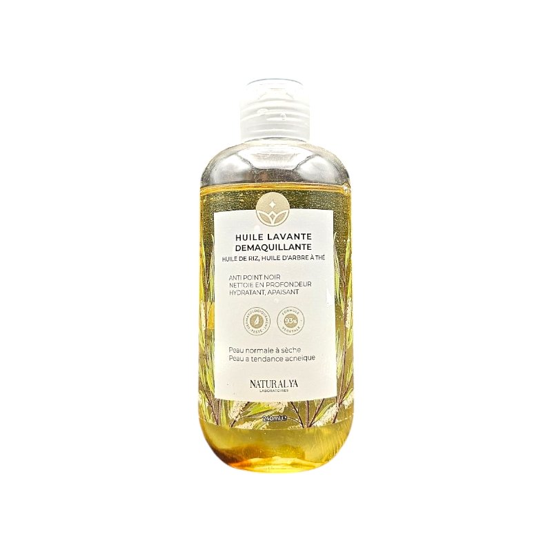 NATURALYA HUILE LAVANTE DEMAQUILLANTE RIZ & THE 240ML