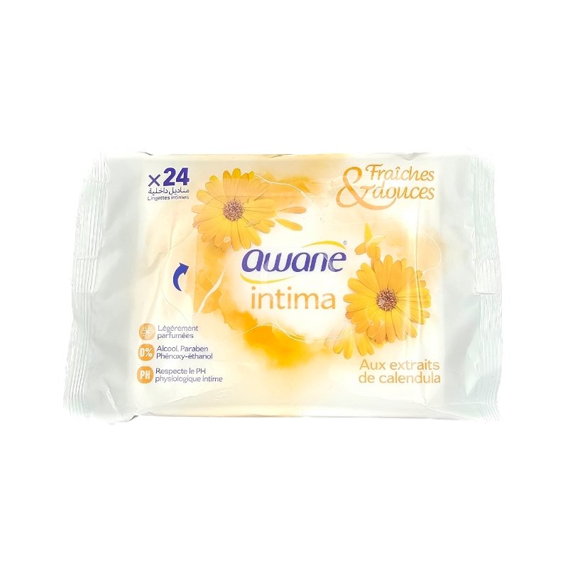 AWANE LINGETTES INTIMA CALENDULA 24U