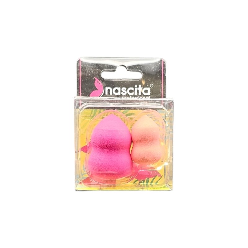 NASCITA MAKE UP SPONGE 2PCS RED PINK *NASYUZFS0057*