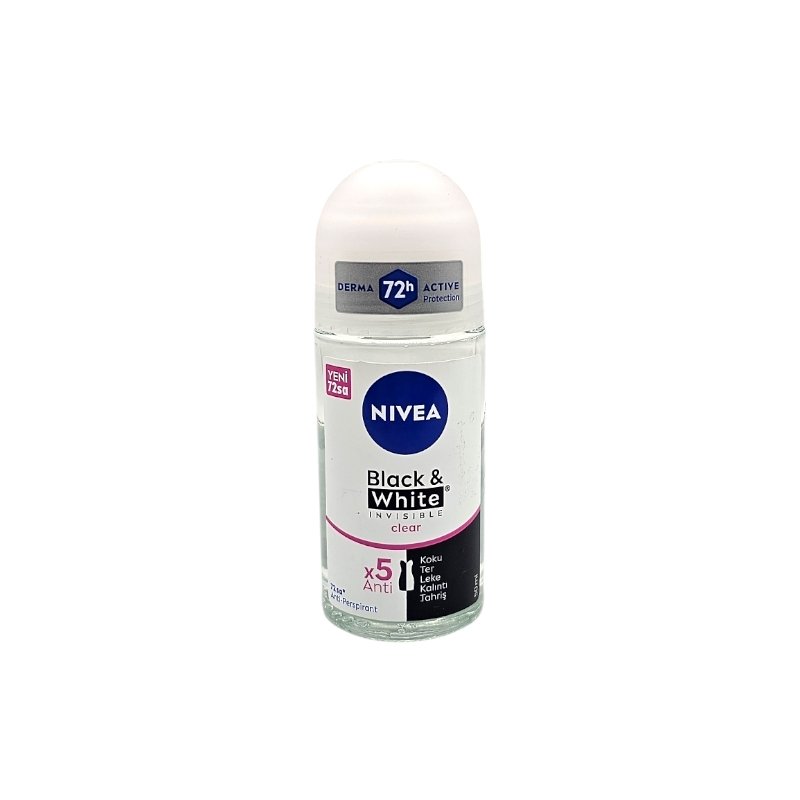 NIVEA STICK F B&W CLEAR 50ML TRK