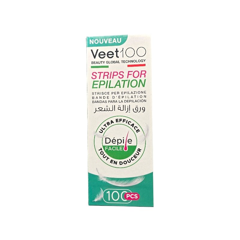 VEET100 STRIPS FOR EPILATION 100PCS