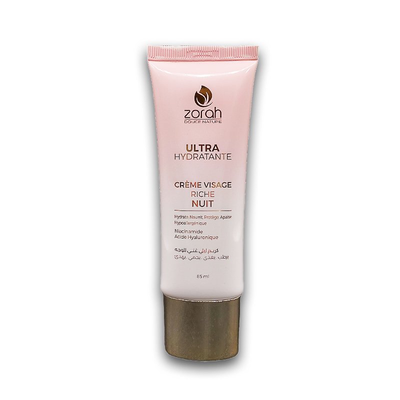 ZORAH CREME VISAGE RICHE NUIT 85ML *TUBE ROSE*