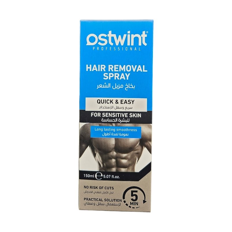 OSTWINT HAIR REMOVAL SPRAY MEN SENSITIVE 150ML *BLEU*