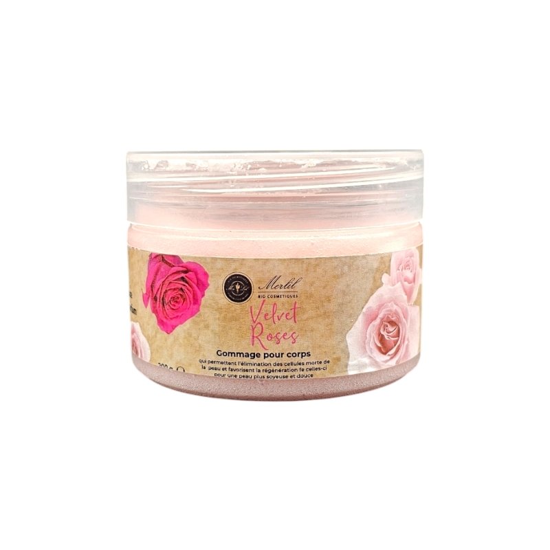 MERLIL GOMMAGE CORPS VELVET ROSE 200G *NEW*